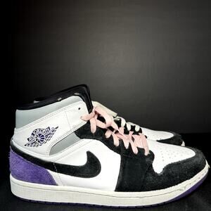 Size 11 - Nike Air Jordan 1 Mid SE Varsity Purple Men's Shoes